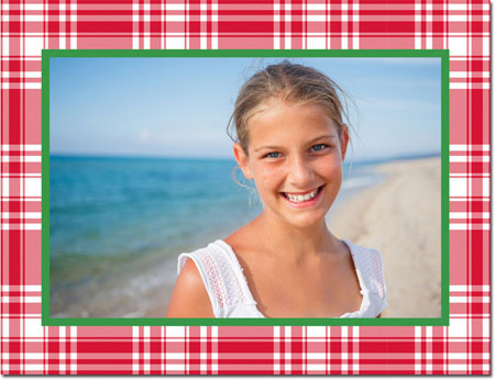 Digital Holiday Photo Cards by Boatman Geller - Tartan