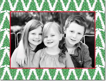 Digital Holiday Photo Cards by Boatman Geller - Vintage Trees