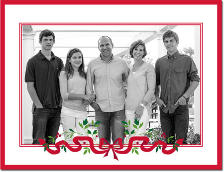 Digital Holiday Photo Cards by Boatman Geller - Ribbon Holiday