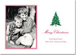 Letterpress Holiday Photo Mount Card (Vintage Tree) by Boatman Geller