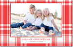 Digital Holiday Photo Cards by Boatman Geller (Tartan Plaid)