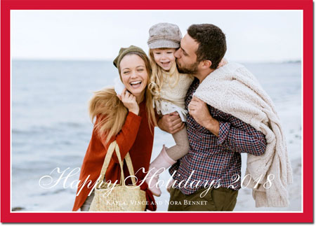 Digital Holiday Photo Cards by Boatman Geller - Holiday Border Classic