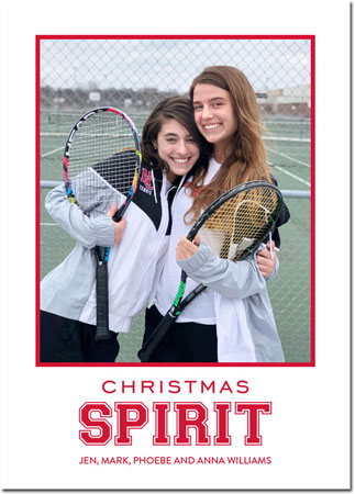 Digital Holiday Photo Cards by Boatman Geller - Spirit Red Digital Holiday Photo Cards by Boatman Geller - Spirit Red