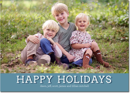 Digital Holiday Photo Cards by Boatman Geller - Shadow Happy Faded Digital Holiday Photo Cards by Boatman Geller - Shadow Happy Faded