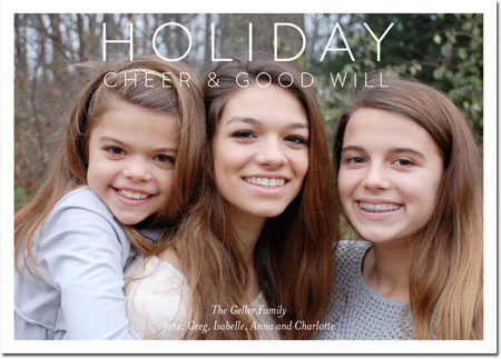 Digital Holiday Photo Cards by Boatman Geller - Clean and Simple Holiday
