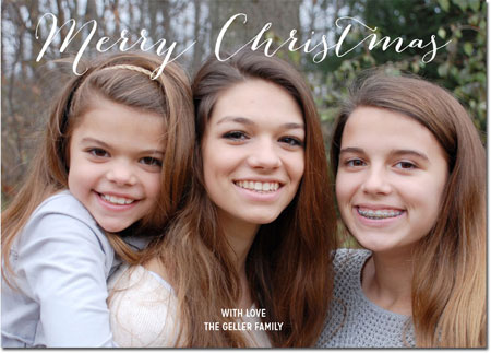 Digital Holiday Photo Cards by Boatman Geller - Cursive Christmas Digital Holiday Photo Cards by Boatman Geller - Cursive Christmas