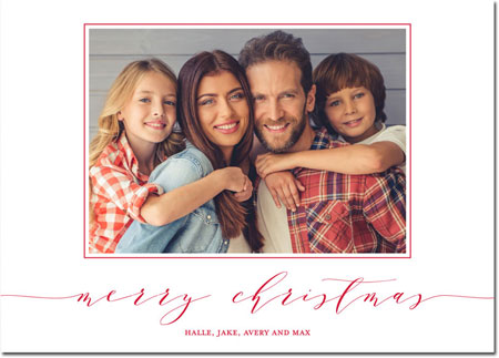 Digital Holiday Photo Cards by Boatman Geller - Dashing Merry Christmas