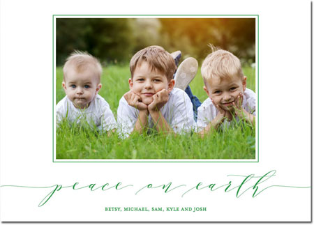 Digital Holiday Photo Cards by Boatman Geller - Dashing Peace