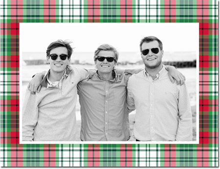 Digital Holiday Photo Cards by Boatman Geller - Quinn Plaid Red Digital Holiday Photo Cards by Boatman Geller - Quinn Plaid Red