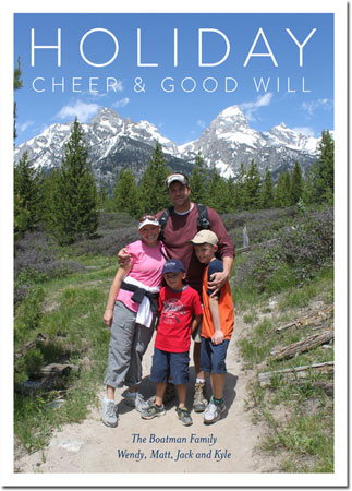 Digital Holiday Photo Cards by Boatman Geller - Clean and Simple Holiday V