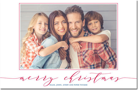 Digital Holiday Photo Cards by Boatman Geller (Dashing - Merry Christmas)