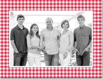 Holiday Photo Mount Cards by Boatman Geller - Petite Check Red
