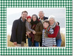 Holiday Photo Mount Cards by Boatman Geller - Petite Check Green