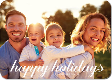 Digital Holiday Photo Cards by Boatman Geller - Aaron Happy Holidays