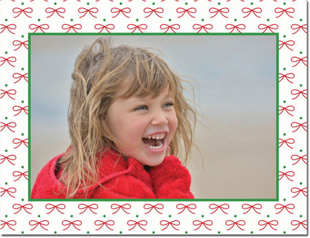 Digital Holiday Photo Cards by Boatman Geller - Tiny Bow