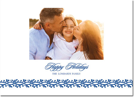 Digital Holiday Photo Cards by Boatman Geller - Berry Vine Happy Holidays