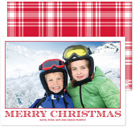 Digital Holiday Photo Cards by Boatman Geller - Anna Merry Christmas on White