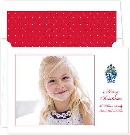 Digital Holiday Photo Cards by Boatman Geller - Ginger Jar with Holly Digital Holiday Photo Cards by Boatman Geller - Ginger Jar with Holly
