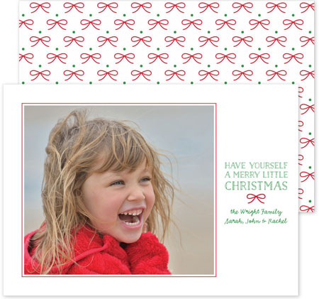 Digital Holiday Photo Cards by Boatman Geller - Tiny Bow