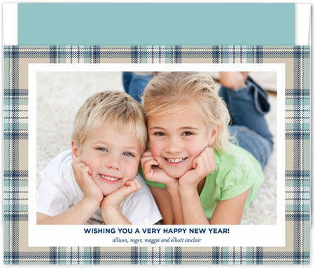 Digital Holiday Photo Cards by Boatman Geller - MacBeth Plaid Tan