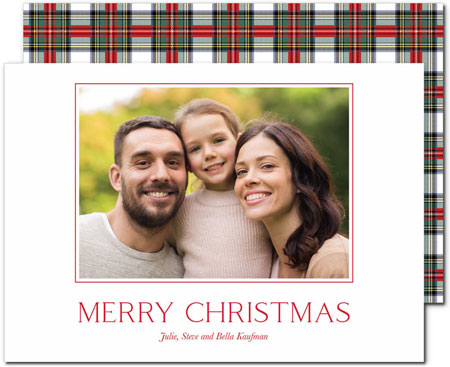 Digital Holiday Photo Cards by Boatman Geller - Elegant Serif Merry Christmas