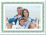 Holiday Photo Mount Cards by Boatman Geller - Berry Vine Blue