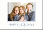 Digital Holiday Photo Cards by Boatman Geller - Elegant Serif Happy Holidays
