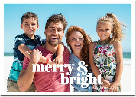 Digital Holiday Photo Cards by Boatman Geller - Poster Merry & Bright H Digital Holiday Photo Cards by Boatman Geller - Poster Merry & Bright H