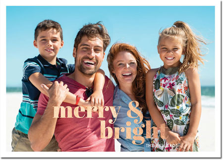 Digital Holiday Photo Cards by Boatman Geller - Poster Merry & Bright Foil H Digital Holiday Photo Cards by Boatman Geller - Poster Merry & Bright Foil H