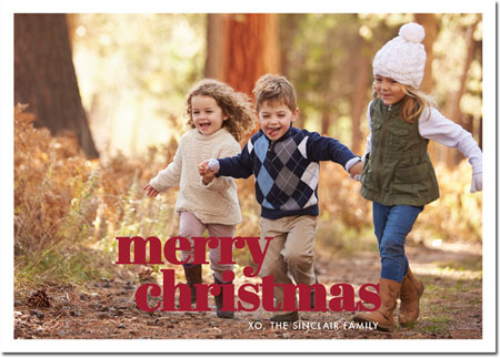 Digital Holiday Photo Cards by Boatman Geller - Poster Merry Christmas H