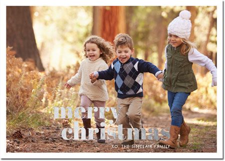 Digital Holiday Photo Cards by Boatman Geller - Poster Merry Christmas Foil H