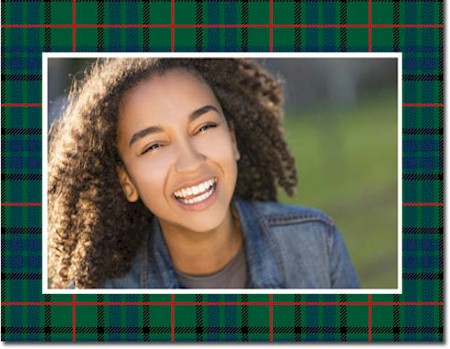 Holiday Photo Mount Cards by Boatman Geller - Lauder Plaid Holiday Photo Mount Cards by Boatman Geller - Lauder Plaid