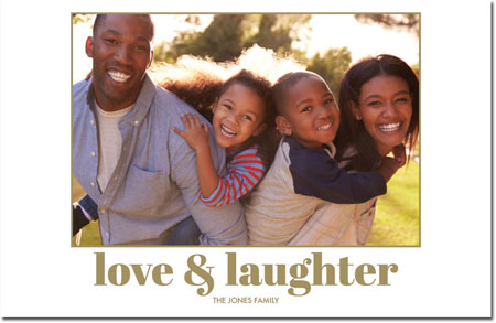Holiday Photo Mount Cards by Boatman Geller - Poster Love & Laughter Holiday Photo Mount Cards by Boatman Geller - Poster Love & Laughter