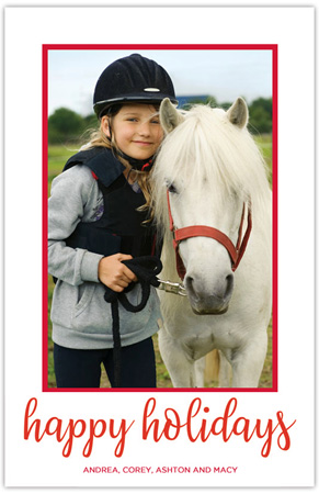 Digital Holiday Photo Cards by Boatman Geller - Lettered Holiday Vertical Digital Holiday Photo Cards by Boatman Geller - Lettered Holiday Vertical