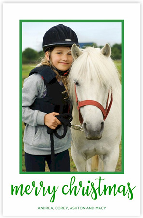 Digital Holiday Photo Cards by Boatman Geller - Lettered Christmas Vertical Digital Holiday Photo Cards by Boatman Geller - Lettered Christmas Vertical