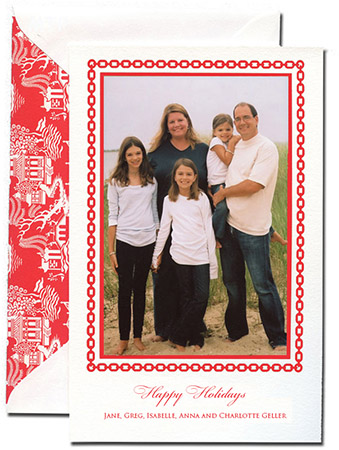 Holiday Photo Mount Cards by Boatman Geller (Chain Link)