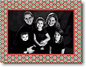 Holiday Photo Mount Cards by Boatman Geller - Ornamental Red