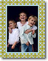 Holiday Photo Mount Cards by Boatman Geller - Tile Green And Blue