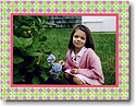 Holiday Photo Mount Cards by Boatman Geller - Tile Pink And Green