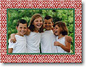 Holiday Photo Mount Cards by Boatman Geller - Wrought Iron Red