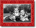 Boatman Geller Digital Holiday Photo Card - Damask Red