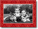 Holiday Photo Mount Cards by Boatman Geller - Damask Red