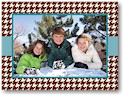 Holiday Photo Mount Cards by Boatman Geller - Houndstooth Brown