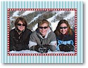 Digital Holiday Photo Cards by Boatman Geller - Parker Stripe Blue