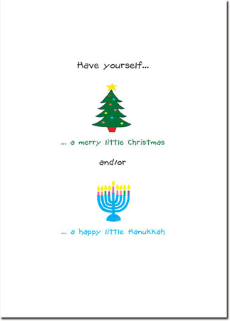 Interfaith Holiday Greeting Cards by Just Mishpucha - Have yourself a merry