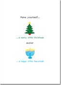 Non-Personalized Interfaith Holiday Greeting Cards by Just Mishpucha - Have yourself a merry