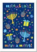 Non-Personalized Hanukkah Greeting Cards by Just Mishpucha - Have a Happy
