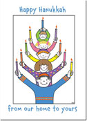 Non-Personalized Hanukkah Greeting Cards by Just Mishpucha - Family Hanukkah