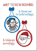 Non-Personalized Interfaith Holiday Greeting Cards by Just Mishpucha - What To Do In December