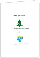 Non-Personalized Interfaith Holiday Greeting Cards by Just Mishpucha - Have yourself a merry